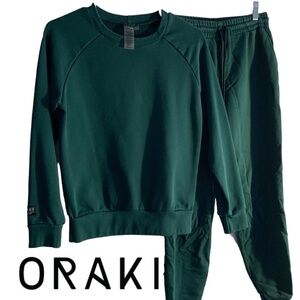 🌲Oraki 1 Set of 2 : XS Pine Crew neck Sorona Sweater + Jogger🌲